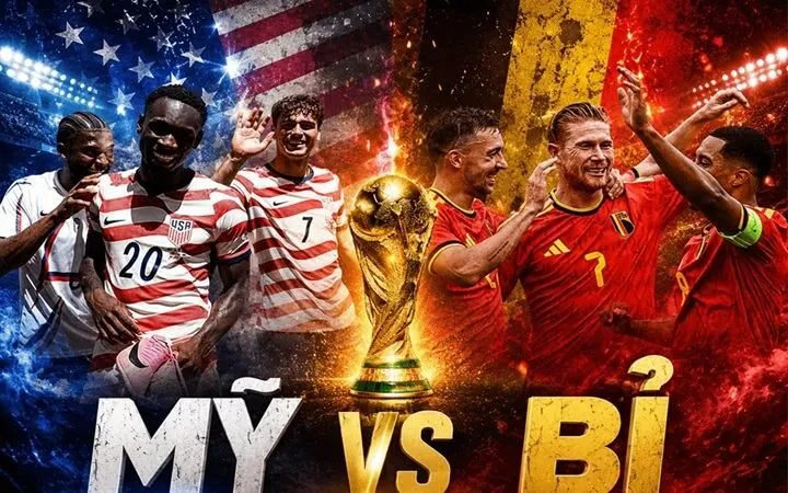 Thông tin về trận Mỹ vs Bỉ
