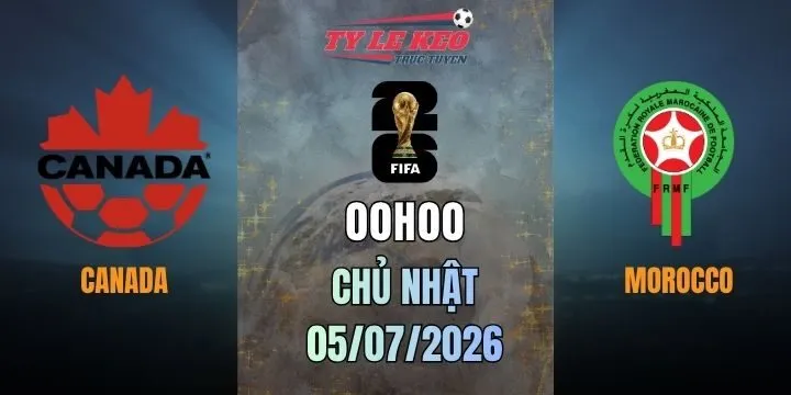 Tỷ lệ kèo Canada vs Morocco