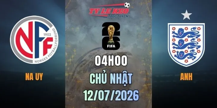 Tỷ lệ kèo Na Uy vs Anh