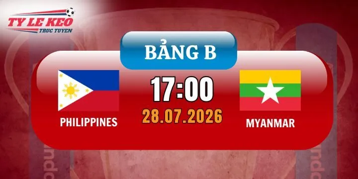 Tỷ lệ kèo Philippines vs Myanmar